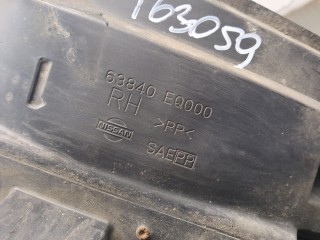 Защита арок (подкрылок) правая передняя, ориг. номер 63840EQ000, Nissan X-Trail (T30) 2000-2004