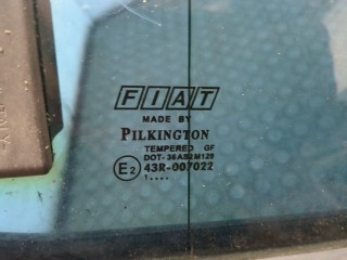 Стекло боковой двери правое заднее, Fiat Doblo 2000-2005