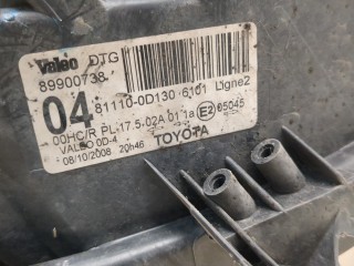 Фара (передняя) правая, ориг. номер 811300D130, Toyota Yaris 2005-2009
