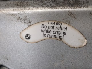 Лючок бензобака, ориг. номер 51178170540, 8170540, BMW 7 серия 1995-2000