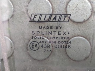 Стекло боковой двери правое заднее, ориг. номер 51701413, Fiat Grande Punto 2005-2010