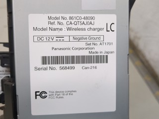 Устройство зарядное (беспроводное), ориг. номер 861C048090, 8619040020, Toyota Venza 2020-2026