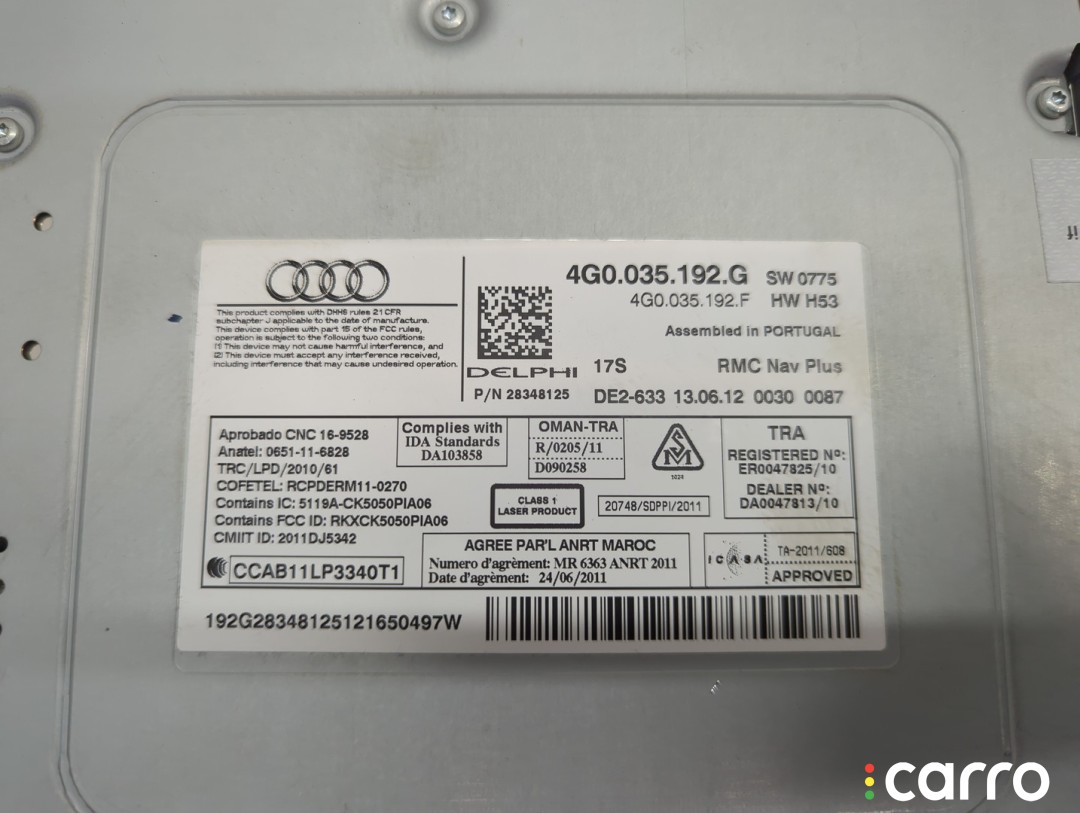 Магнитола Audi A7 2010-2014, 4G0035192G, фото 3