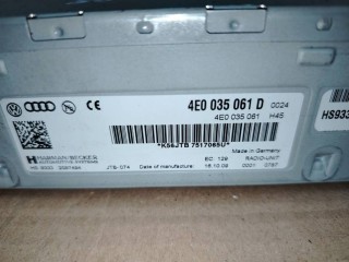 Блок радио, ориг. номер 4E0035061D, Audi A8 D3/4E [2-й рестайлинг] 2007-2010