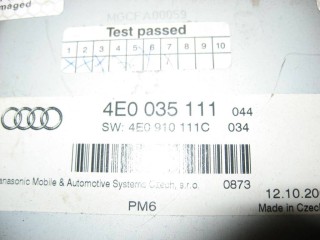 CD-чейнджер, ориг. номер 4E0035111, Audi A6 C6/4F 2004-2008