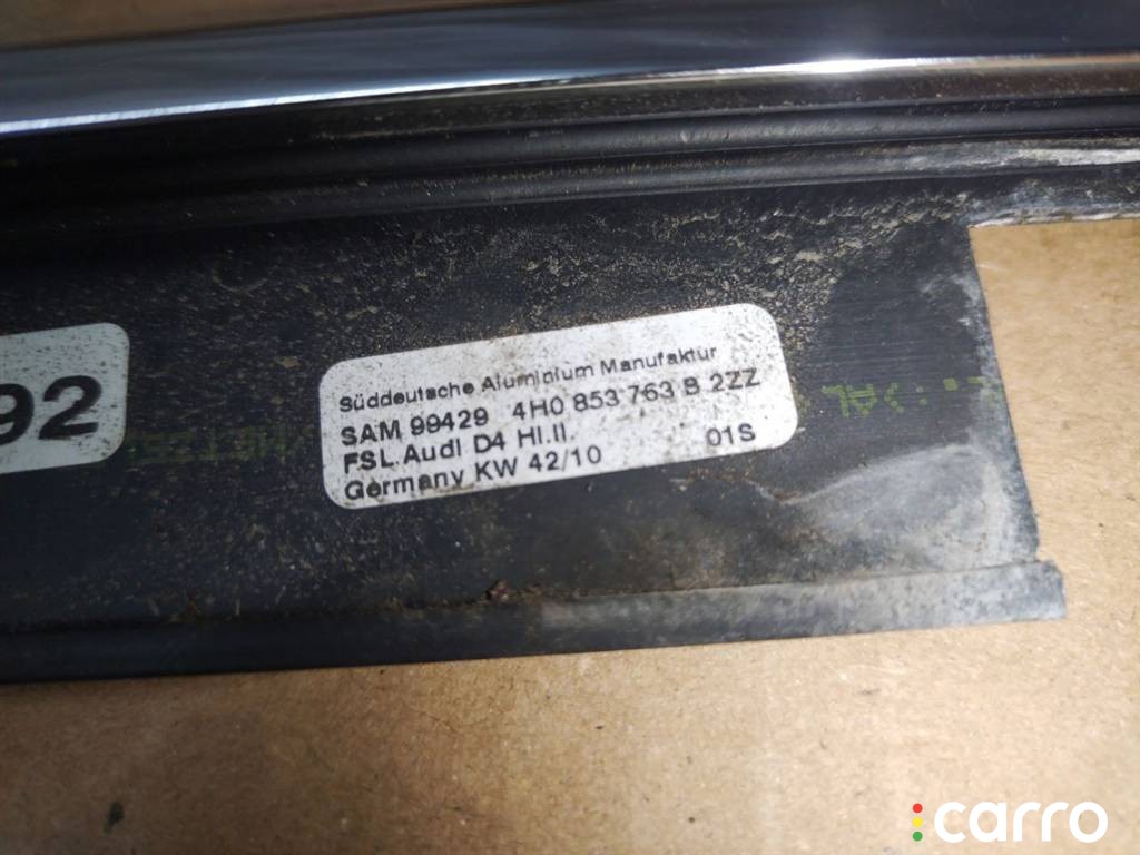 Уплотнитель Audi A8 D4/4H 2009-2014, седан, левый руль, 4H0853763B2ZZ, фото 3