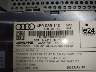 CD-чейнджер, ориг. номер 4F0035110, Audi A6 Allroad C6 [рестайлинг] 2008-2011