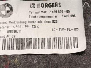 обшивка отсека багажника, ориг. номер 7489596, BMW 4 G22/G23 2020-2024