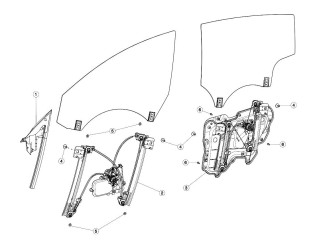 Уплотнитель форточки двери, ориг. номер 1090502-00-G, Tesla Model 3 2017-2021