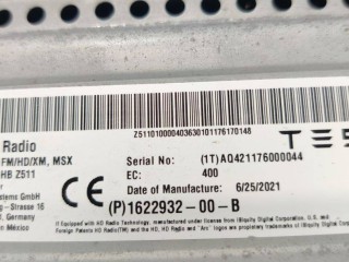 Радио FM/HD/XM, ориг. номер 1622932-00-A, 1622932-99-B, Tesla Model S 2-й рест 2021-2026