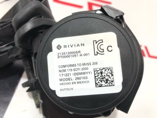 Ремень безопасности 2-го ряда сидений, ориг. номер PT00001051-H, Rivian R1T 2021-2024