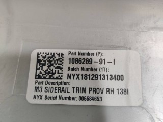 Накладка стойки С, ориг. номер 1086269-01-L, Tesla Model 3 2017-2021