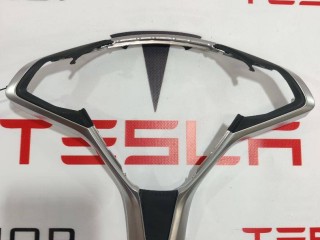 Корпус декоративный подушки безопасности водителя, ориг. номер 2463292, 250765, 12463293, Tesla Model S 2012-2016
