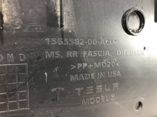 Диффузор бампера заднего, ориг. номер 1565582-00-A, Tesla Model S 2-й рест 2021-2026