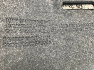 Ковровое покрытие салона, ориг. номер 1587746-97-C, Tesla Model S 2-й рест 2021-2026
