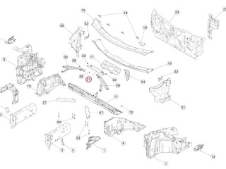 Планка, ориг. номер 1617457-00-B, Tesla Model S 2-й рест 2021-2026