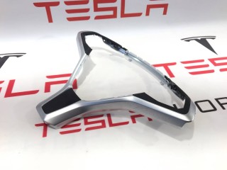 Корпус декоративный подушки безопасности водителя, ориг. номер 1023381-00-I, 2507651, 2463292, 2463293, Tesla Model S 2016-2021