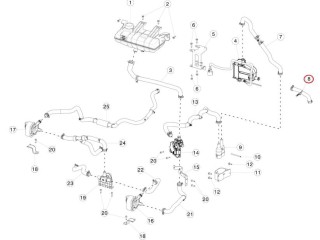 Шланги охлаждающей жидкости, ориг. номер 1028665-00-B, 1088546-00-B, Tesla Model S 2012-2016