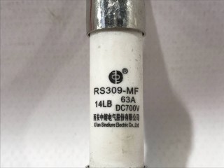 Предохранитель выс. основной батареи RS309-MF 14LB DC700V 63A, ориг. номер 5020206, RS309-MF, Tesla Model 3 2017-2021