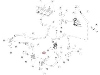 Шланги охлаждающей жидкости, ориг. номер 6007350-00-E, Tesla Model S 2012-2016