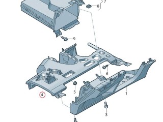 Накладка центральной панели (под руль), ориг. номер 4KL.863.083, Audi e-tron 2018-2023