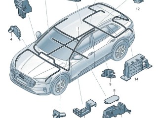 Защитный кожух, ориг. номер 4KE971824AB, Audi e-tron 2018-2023