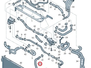 Патрубок системы охлаждения (Audi E-Tron), ориг. номер 4KE819675G, Audi e-tron 2018-2023