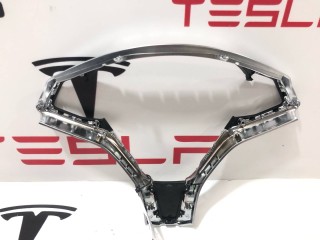 Корпус декоративный подушки безопасности водителя, ориг. номер 1036774-00-D, 2463292, 2507650, 250765, Tesla Model X 2015-2021
