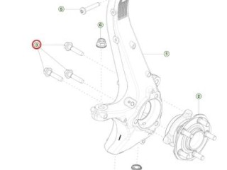 Болт ступицы, ориг. номер 1044121-00-E, 2007111, Tesla Model Y 2020-2026
