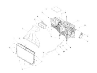 Корпус фильтра кондиционера, ориг. номер 1046211-00-G, Tesla Model S 2016-2021