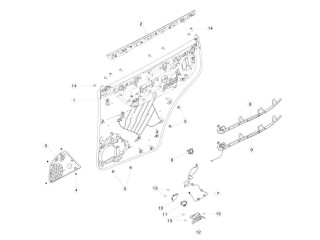 Накладка проема подъемной задней двери, ориг. номер 1059950-00-F, Tesla Model X 2015-2021