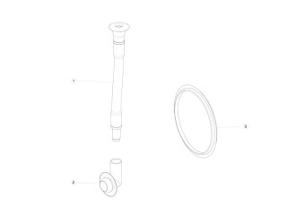 Дренажная трубка порта зарядки, ориг. номер 1023057-00-A, Tesla Model S 2016-2021