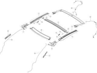 Дренажная трубка панорамной крыши, ориг. номер 1013245-00-F, Tesla Model S 2016-2021