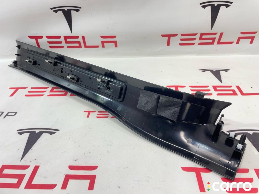 Накладка дверного порога Tesla Model X рест 2021-2026, 1626481-98-B, фото 5