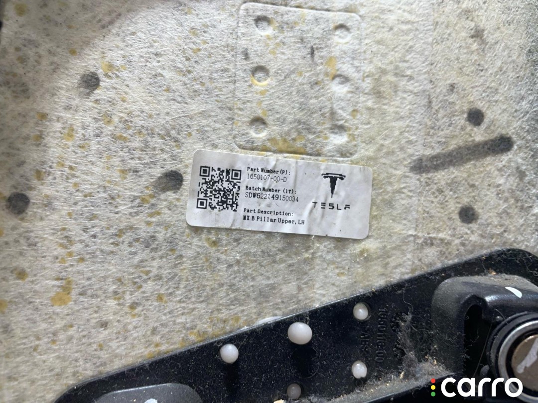 Накладка стойки B, внутренняя Tesla Model X рест 2021-2026, 1854762-00-B, фото 3