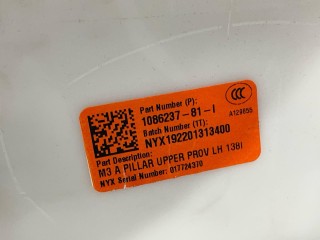 Накладка стойки А, ориг. номер 1086237-81-I, Tesla Model 3 2017-2021