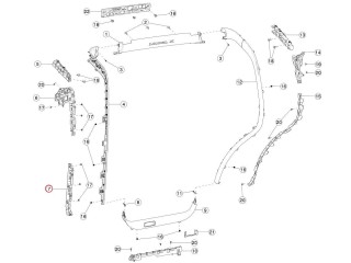 прочая запчасть, ориг. номер 1056087-00-C, 1050784-00-C, Tesla Model X  [рестайлинг] 2021-2026