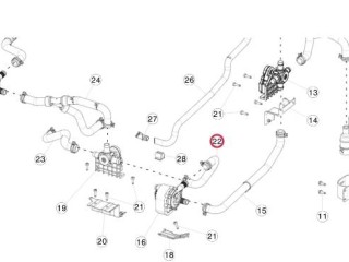 Шланги охлаждающей жидкости, ориг. номер 6007350-00-E, Tesla Model S 2012-2016
