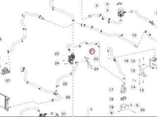 Шланги охлаждающей жидкости, ориг. номер 1065814-00-D, Tesla Model S 2016-2021