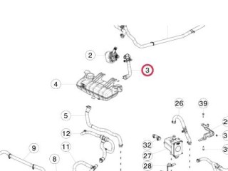 Шланги охлаждающей жидкости, ориг. номер 1032158-00-E, Tesla Model X 2015-2021