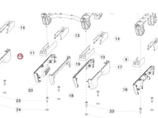 Накладка салазки сидения водит./пассаж., ориг. номер 1061619-00-A, Tesla Model X 2015-2021