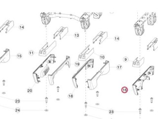 Накладка салазки сидения водит./пассаж., ориг. номер 1061621-00-A, Tesla Model X 2015-2021
