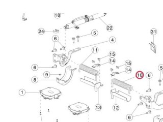 Пружина подъемной задней двери, ориг. номер 1047580-00-D, Tesla Model X 2015-2021