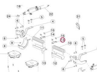 Пластина пружины подъемной задней двери, ориг. номер 1050964-00-B, Tesla Model X 2015-2021