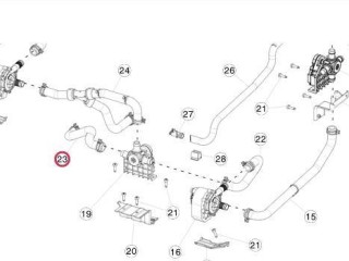 Шланг охлаждения на тройной клапан, ориг. номер 6007347-00-C, Tesla Model S 2012-2016