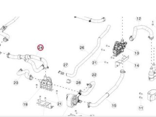 Шланг охлаждения для насоса, ориг. номер 6007345-00-C, Tesla Model S 2012-2016