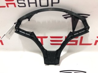 Корпус декоративный подушки безопасности водителя, ориг. номер 1023381-00-I, 2507651, 2463292, 2463293, Tesla Model X 2015-2021