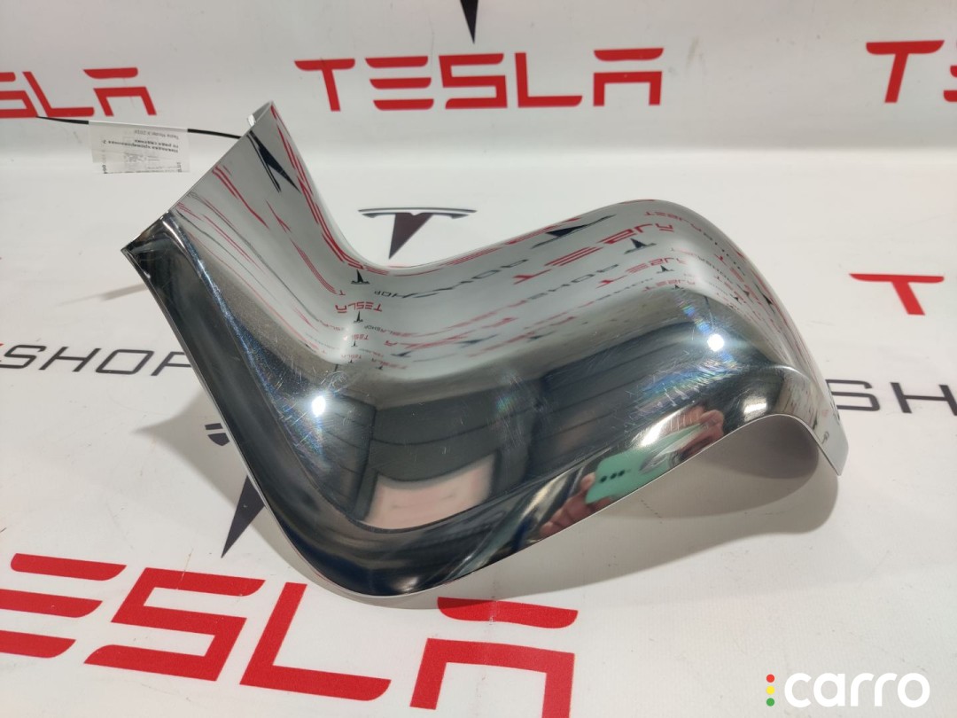 Накладка хромированная 2-го ряда сидения Tesla Model X 2015-2021, 1062962-00-B, фото 2