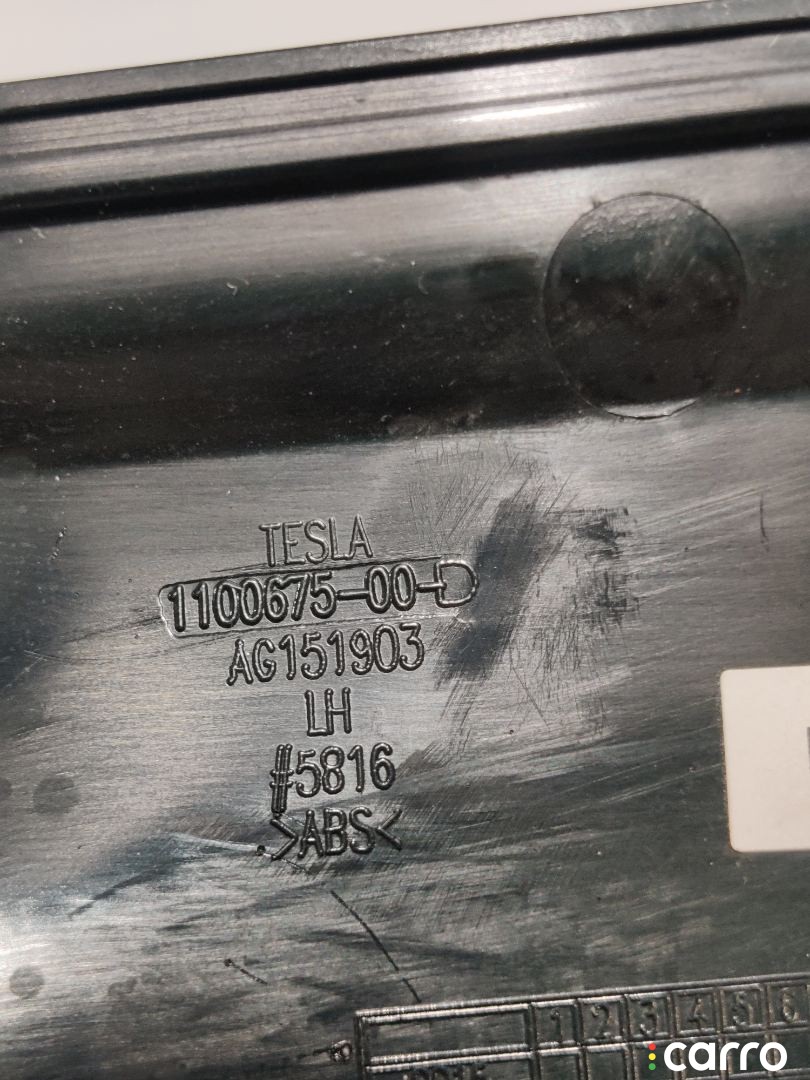 Накладка декоративная основания сидений 1-го ряда Tesla Model X 2015-2021, 1100675-00-D, фото 3