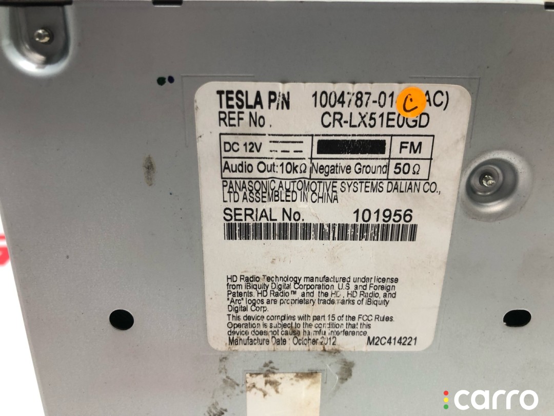 1004787-01-C, 1052323-00-B Радио FM/HD/XM Tesla Model S 2013г. - фото №4